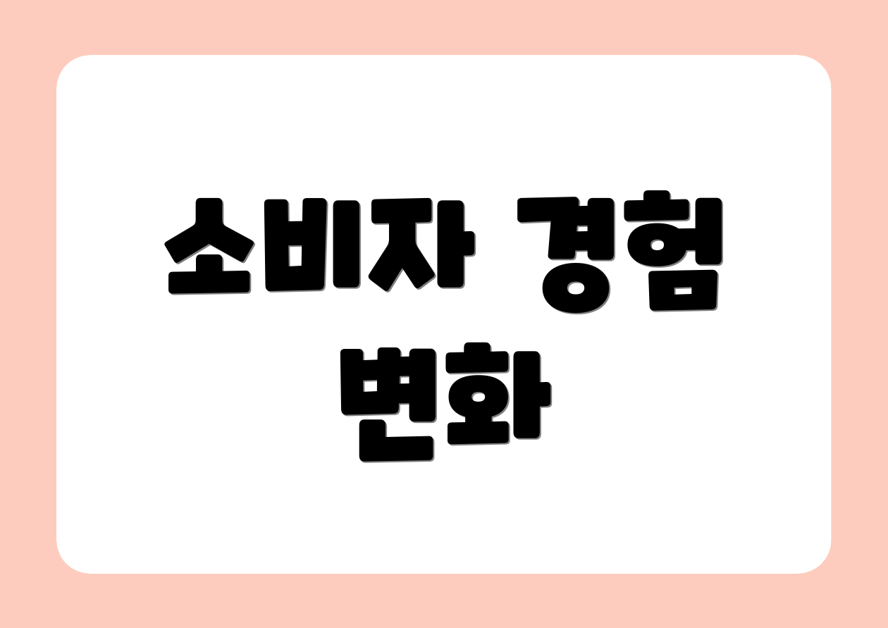 소비자 경험 변화